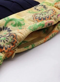 Beige Art Silk Jacquard Pleated Yoke Gown Wedding Wear -Deals Chic Lehenga Store Beige Art Silk Jacquard Pleated Yoke Gown IWBS02212539 rrc4