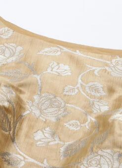 Beige Brocade Boat Neck Flared Dress Festive Wear 12 Beige Brocade Boat Neck Flared Dress Festive Wear -Deals Chic Lehenga Store Beige Brocade Boat Neck Flared Dress DRBS02105387 rrc1