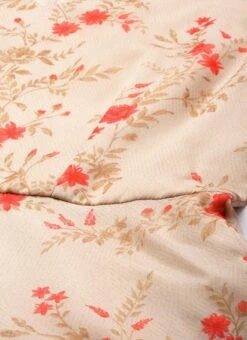 Beige Organza Ruffle Dress Party Wear -Deals Chic Lehenga Store Beige Organza Ruffle Dress DRBS02203561 rrc1