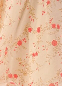 Beige Organza Ruffle Dress Party Wear -Deals Chic Lehenga Store Beige Organza Ruffle Dress DRBS02203561 rrc4