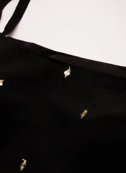 Bottom From Black Embroidered Georgette Gharara Set After Six Wear -Deals Chic Lehenga Store Black Embroidered Georgette Gharara Set IWBS02301100 rrc1