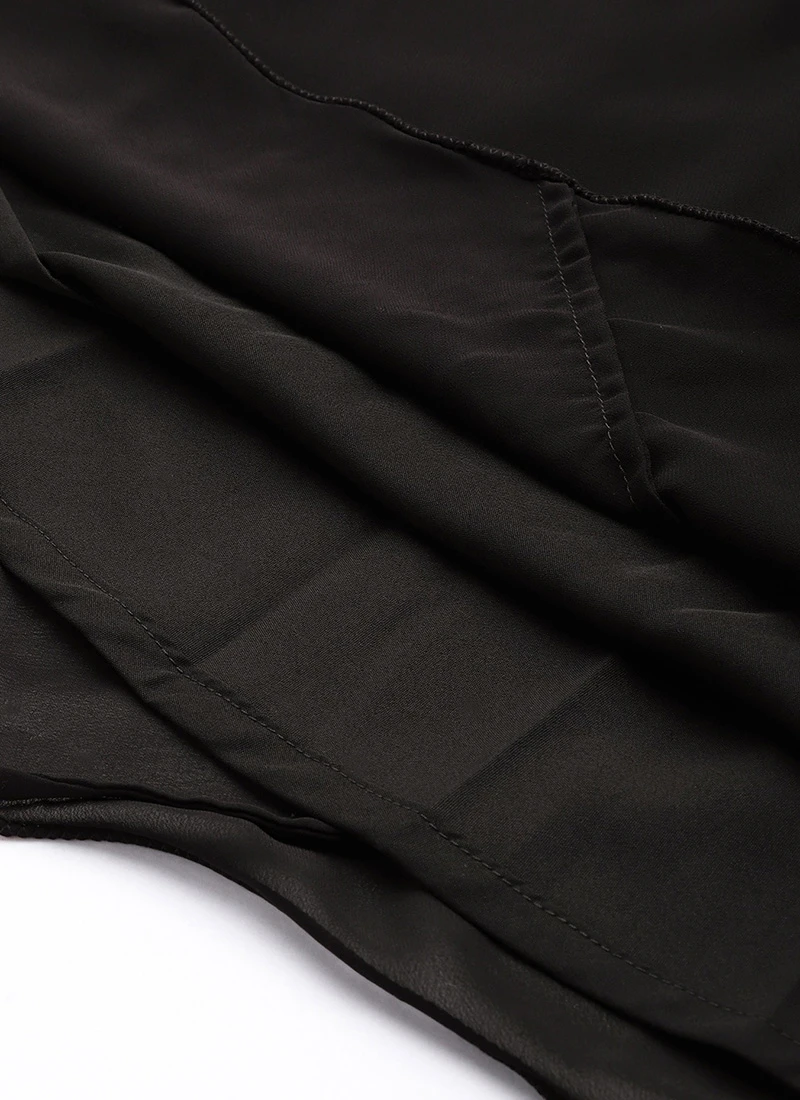 Black Embroidered Halter Neck Gown Festive Wear 8 Black Embroidered Halter Neck Gown Festive Wear - Image 8