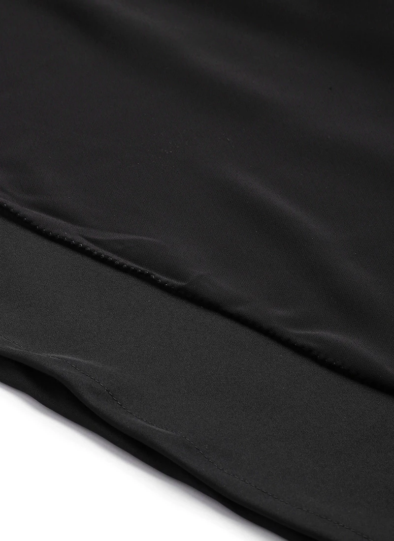 Black Georgette Embroidered Layered Dress Party Wear 5 Black Georgette Embroidered Layered Dress Party Wear - Image 5