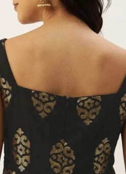 Black Georgette Sequins Jumpsuit Festive Wear 13 Black Georgette Sequins Jumpsuit Festive Wear -Deals Chic Lehenga Store Black Georgette Sequins Jumpsuit DRBS02306303 rrc2