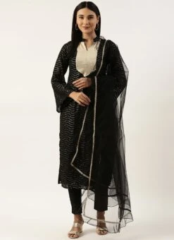 Top From Black Georgette Sequins Narrow Straight Pant Suit After Six Wear -Deals Chic Lehenga Store Black Georgette Sequins Narrow Straight Pant Suit SLBS02211248 u 1