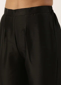 Bottom From Black Georgette Sequins Narrow Straight Pant Suit After Six Wear -Deals Chic Lehenga Store Black Georgette Sequins Narrow Straight Pant Suit SLBS02211248 rrc2