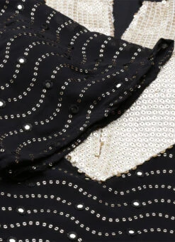 Bottom From Black Georgette Sequins Narrow Straight Pant Suit After Six Wear -Deals Chic Lehenga Store Black Georgette Sequins Narrow Straight Pant Suit SLBS02211248 rrc3