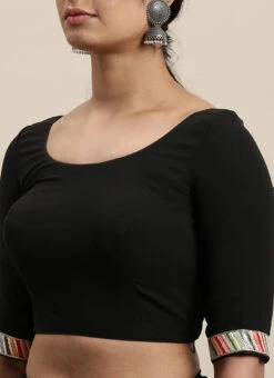 Black N Multicolored Blouse N Saree Set Party Wear -Deals Chic Lehenga Store Black N Multicolored Blouse N Saree Set SABS02104231 rrc1