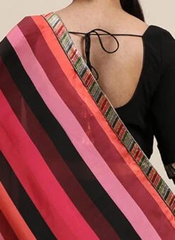 Black N Multicolored Blouse N Saree Set Party Wear -Deals Chic Lehenga Store Black N Multicolored Blouse N Saree Set SABS02104231 rrc4