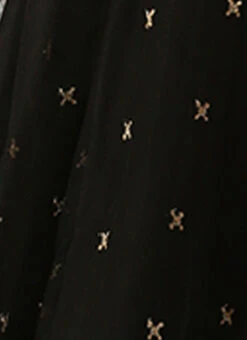 Black Net Embroidered Midi Dress Festive Wear -Deals Chic Lehenga Store Black Net Embroidered Midi Dress DRBS02206215 rrc4