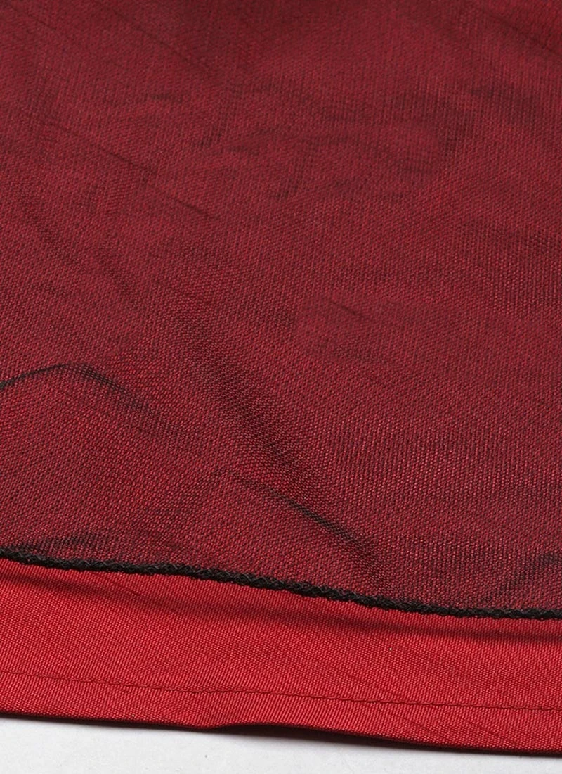 Dupatta From Black Net Sequins Embroidery Lehenga After Six Wear 6 Dupatta From Black Net Sequins Embroidery Lehenga After Six Wear - Image 6