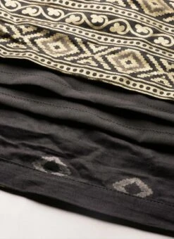 Black Rayon Ankle Length Dress After Six Wear -Deals Chic Lehenga Store Black Rayon Ankle Length Dress DRBS02108639 rrc4