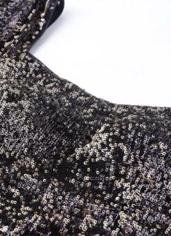 Black And Gold Sequins Lehenga Choli Set Festive Wear -Deals Chic Lehenga Store Black and Gold Sequins Lehenga Choli Set GHBS02001273 rrc1