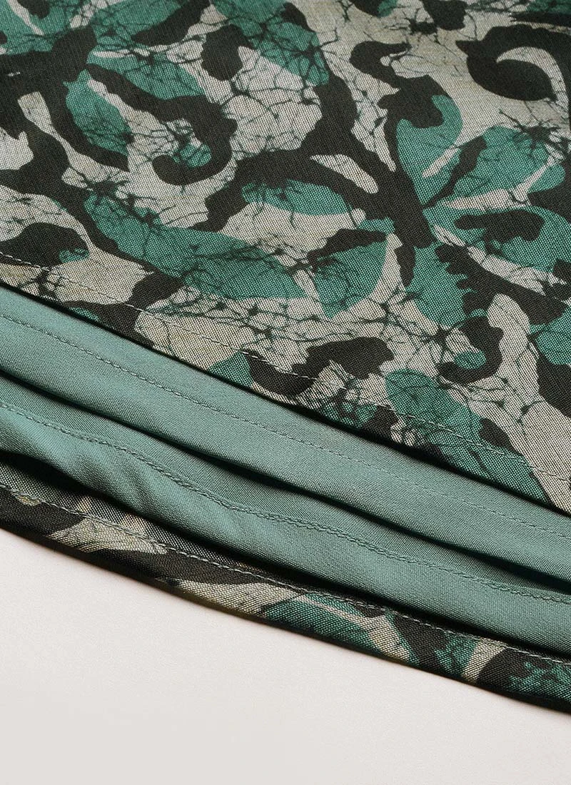 Blue Art Silk Digital Printed Dress Festive Wear 6 Blue Art Silk Digital Printed Dress Festive Wear - Image 6