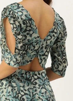 Blue Art Silk Digital Printed Dress After Six Wear Festive Wear -Deals Chic Lehenga Store Blue Art Silk Digital Printed Dress DRBS02210921 rrc2