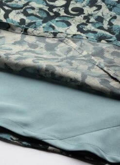 Blue Art Silk Digital Printed Dress After Six Wear Festive Wear -Deals Chic Lehenga Store Blue Art Silk Digital Printed Dress DRBS02210921 rrc4