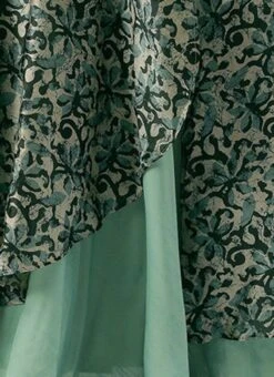 Blue Art Silk Digital Printed Halter Neck Dress Festive Wear -Deals Chic Lehenga Store Blue Art Silk Digital Printed Halter Neck Dress DRBS02210995 rrc4