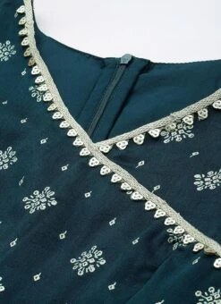 Top From Blue Art Silk Layered Gharara Suit After Six Wear -Deals Chic Lehenga Store Blue Art Silk Layered Gharara Suit SLBS02304995 rrc1 1