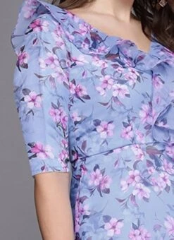 Blue Digital Print V Neck Gown Party Wear 14 Blue Digital Print V Neck Gown Party Wear -Deals Chic Lehenga Store Blue Digital Print V Neck Gown IWBS02308956 rrc3