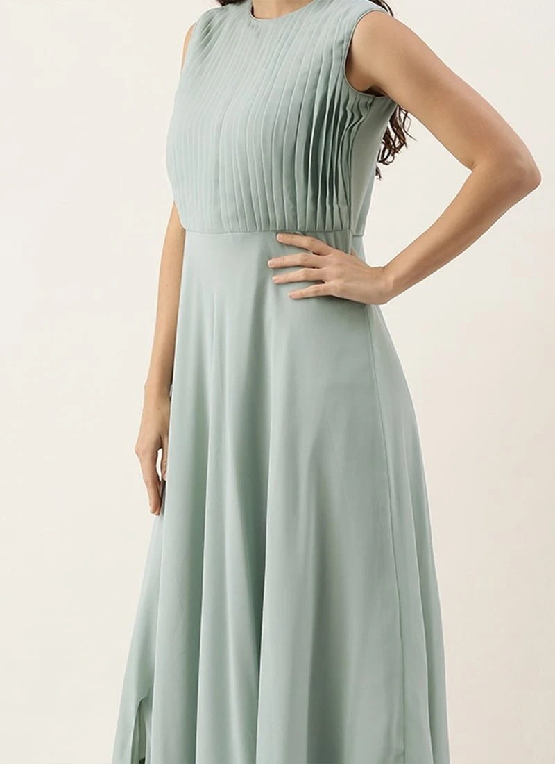 Blue Digital Printed Jacket Slit Style Dress Festive Wear 1 Blue Digital Printed Jacket Slit Style Dress Festive Wear