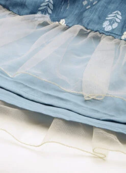 Blue Digital Printed Kaftan Dress After Six Wear Festive Wear -Deals Chic Lehenga Store Blue Digital Printed Kaftan Dress DRBS02211026 rrc4