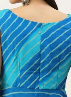 Blue Digital Printed Maxi Dress After Six Wear -Deals Chic Lehenga Store Blue Digital Printed Maxi Dress DRBS02205896 rrc3 1