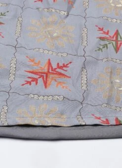 Blue Foil Printed A Line Dress After Six Wear -Deals Chic Lehenga Store Blue Foil Printed A line Dress DRBS02111071 rrc4