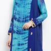 Blue Georgette Anarkali Suit After Six Wear