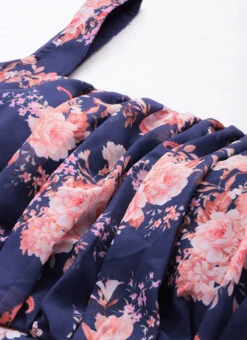 Blue Georgette Digital Printed Dress Party Wear -Deals Chic Lehenga Store Blue Georgette Digital Printed Dress DRBS02302298 rrc1