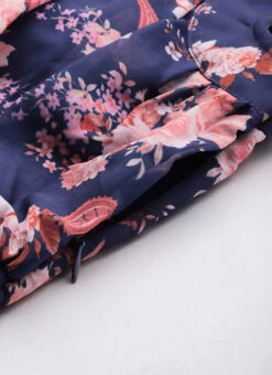 Blue Georgette Digital Printed Dress Party Wear -Deals Chic Lehenga Store Blue Georgette Digital Printed Dress DRBS02302298 rrc3