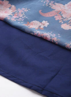 Blue Georgette Digital Printed Tiered Dress Festive Wear 15 Blue Georgette Digital Printed Tiered Dress Festive Wear -Deals Chic Lehenga Store Blue Georgette Digital Printed Tiered Dress DRBS02302270 rrc4