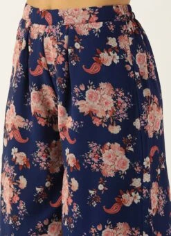 Bottom From Blue Georgette Printed Palazzo Suit After Six Wear -Deals Chic Lehenga Store Blue Georgette Printed Palazzo Suit SLBS02303675 rrc2 1