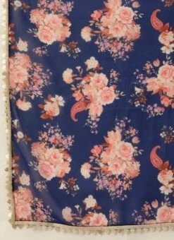 Dupatta From Blue Georgette Printed Palazzo Suit After Six Wear -Deals Chic Lehenga Store Blue Georgette Printed Palazzo Suit SLBS02303675 rrc4 2