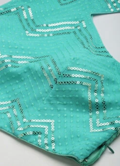 Blue Georgette Sequins Layered Lehenga Festive Wear -Deals Chic Lehenga Store Blue Georgette Sequins Layered Lehenga GHBS02209737 rrc1