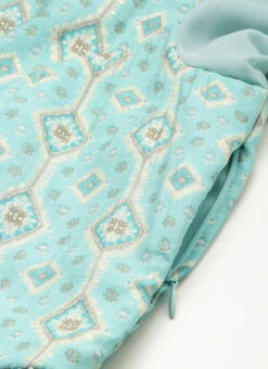 Blue Modal Satin N Geogette Flare Dress Festive Wear 14 Blue Modal Satin N Geogette Flare Dress Festive Wear -Deals Chic Lehenga Store Blue Modal Satin N Geogette Flare Dress DRBS02301788 rrc3