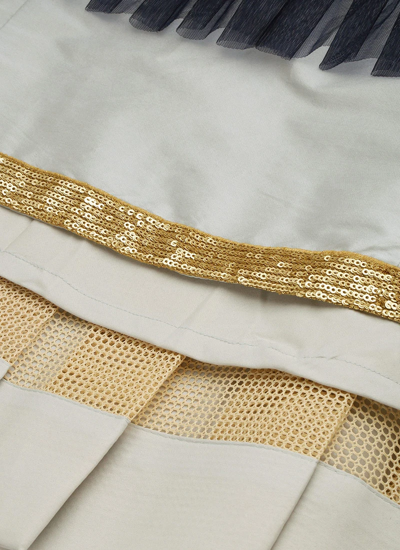 Blue N Grey Sequence Embroidered Lehenga Set Festive Wear 8 Blue N Grey Sequence Embroidered Lehenga Set Festive Wear - Image 8