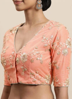 Blue N Mauve Low V Neck Saree Wedding Wear -Deals Chic Lehenga Store Blue N Mauve Low V Neck Saree SABS02007393 rrc1