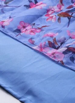 Blue N Pink Digital Printed Georgette Tiered Dress After Six Wear Festive Wear 15 Blue N Pink Digital Printed Georgette Tiered Dress After Six Wear Festive Wear -Deals Chic Lehenga Store Blue N Pink Digital Printed Georgette Tiered Dress DRBS02104273 rrc4