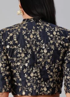 Blue N Pink Embroidered Layered Lehenga Party Wear -Deals Chic Lehenga Store Blue N Pink Embroidered Layered Lehenga GHBS01912013 rrc4