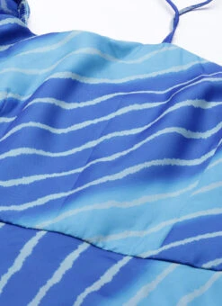 Blue Organza Printed Dress Party Wear 12 Blue Organza Printed Dress Party Wear -Deals Chic Lehenga Store Blue Organza Printed Dress DRBS02205967 rrc1