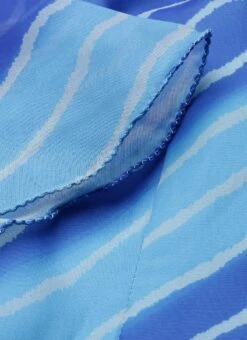 Blue Organza Printed Dress Party Wear 14 Blue Organza Printed Dress Party Wear -Deals Chic Lehenga Store Blue Organza Printed Dress DRBS02205967 rrc3