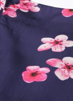 Blue Printed Art Silk Ruffled Dress Festive Wear 12 Blue Printed Art Silk Ruffled Dress Festive Wear -Deals Chic Lehenga Store Blue Printed Art Silk Ruffled Dress DRBS02205992 rrc1