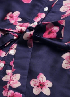 Blue Printed Art Silk Shirt Dress After Six Wear -Deals Chic Lehenga Store Blue Printed Art Silk Shirt Dress DRBS02205850 rrc1