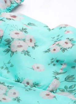 Blue Printed Organza Maxi Dress Festive Wear 12 Blue Printed Organza Maxi Dress Festive Wear -Deals Chic Lehenga Store Blue Printed Organza Maxi Dress DRBS02305201 rrc1