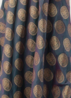 Blue Taffeta Jacquard Half Circular Dress Festive Wear 15 Blue Taffeta Jacquard Half Circular Dress Festive Wear -Deals Chic Lehenga Store Blue Taffeta Jacquard Half Circular Dress DRBS02204663 rrc4