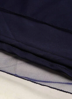 Blue Velvet Embroidered Dress With Cape Party Wear Festive Wear 13 Blue Velvet Embroidered Dress With Cape Party Wear Festive Wear -Deals Chic Lehenga Store Blue Velvet Embroidered Dress With Cape DRBS02211229 rrc3