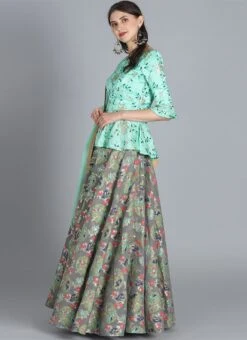 Ethnovog Peplum Lehenga Set Festive Wear