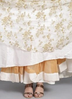 Ethnovog White One Shoulder Gown Party Wear -Deals Chic Lehenga Store Bollywood Vogue Customised White One Shoulder Gown IWBV01903799 rrc2