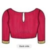 Bright Pink Art Silk Blouse Work Wear