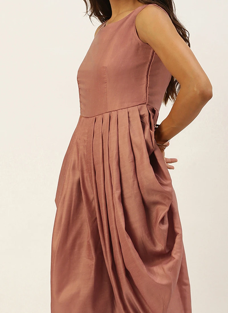 Brown Dhoti Jumpsuit With Embroidered Jacket Festive Wear Party Wear 1 Brown Dhoti Jumpsuit With Embroidered Jacket Festive Wear Party Wear